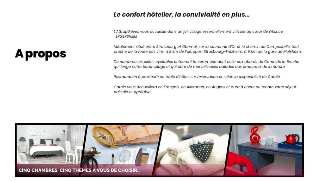 L'Attrap'Reves : Le Confort Hotelier, La Convivialite En Plus Ergersheim Exteriör bild